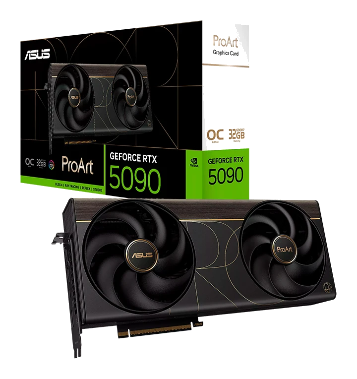 Tarjeta De Video Asus Proart Geforce Rtx 5090 Oc Edition, 32gb Gddr7, Pcie Gen 5.0 X16