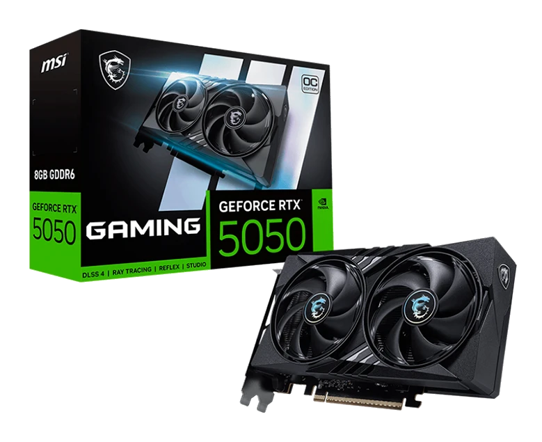 Tarjeta De Video Msi Geforce Rtx 5050 8g Gaming Oc, 8 Gb Gddr6, Pcie 5.0