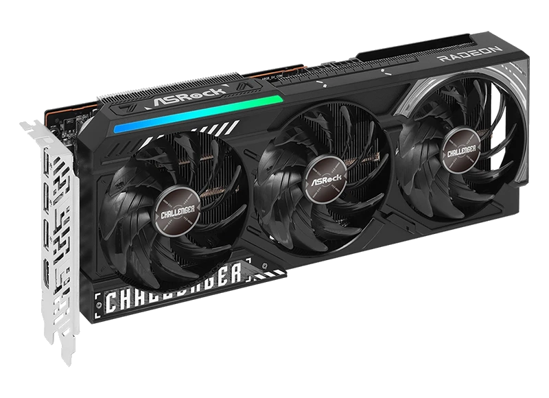 Tarjeta De Video Asrock Amd Radeon Rx 9070 Challenger 16gb, 16gb Gddr6, Pci-e 5.0 X16