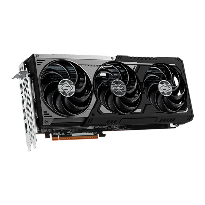 Tarjeta De Video Amd Radeon Rx 9070 Xt Steel Legend Dark 16gb, 16 Gb Gddr6, Pci-e 5.0 — vista 2