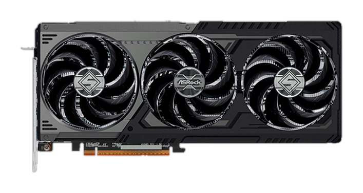 Tarjeta de video AMD Radeon RX 9070 XT Steel Legend Dark 16GB, 16 GB GDDR6, PCI-E 5.0