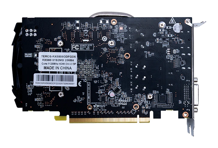 Tarjeta de video TEROS AMD Radeon RX 580 8GB GDDR5, PCI Express Gen 3.0 x16