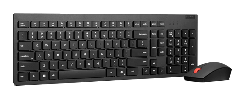 Teclado + Mouse Inalámbricos Lenovo Essential Combo Gen2, Negro, Español (la) 171