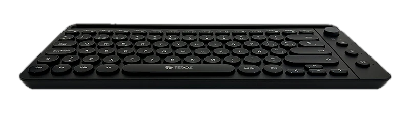 Teclado inalámbrico TEROS TE-4064N, 2.4 GHz, bluetooth 3.0 / 5.2, 80 teclas, negro