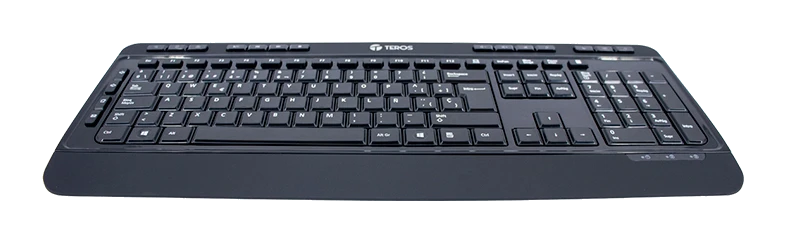 Teclado Inalámbrico Teros Te-4074cs, 2.4ghz, Usb, Negro — vista 2