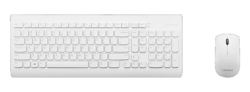 Kit de Teclado + Mouse combo, LENOVO 510, Inalámbrico, Color Blanco