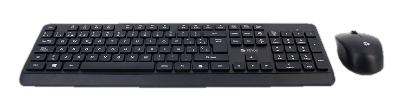Kit Inalámbrico Teclado + Mouse Teros Te-5011cs, 2.4ghz, 1000dpi, Español, Negro — vista 2