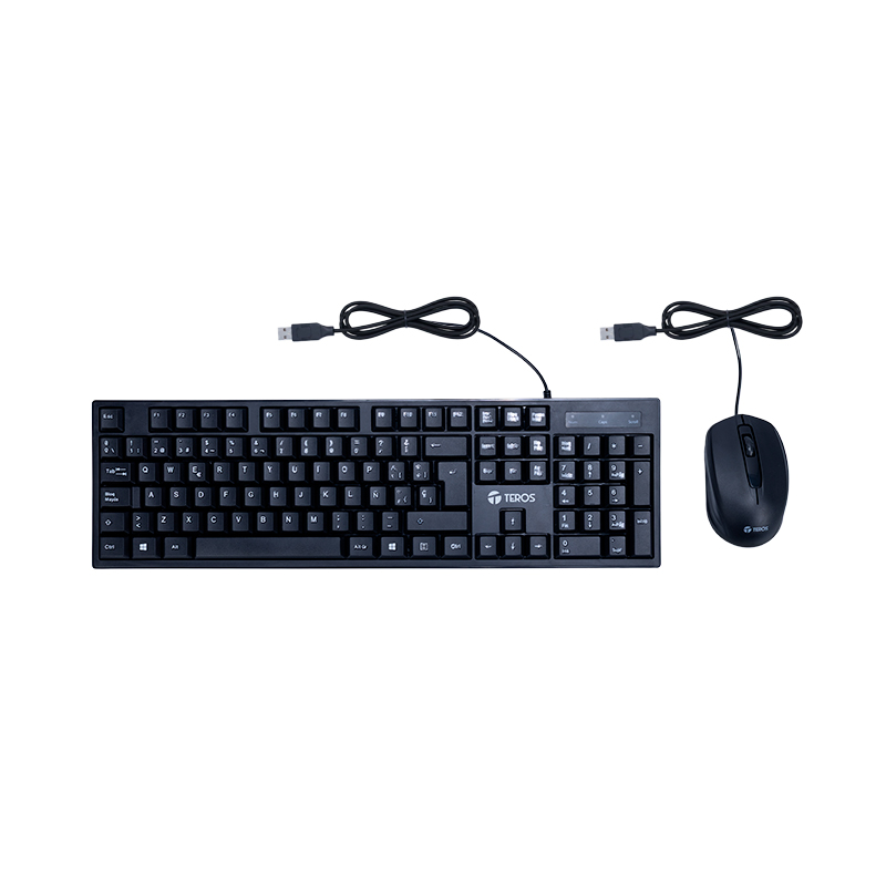 Kit Teclado + Mouse Teros Te-5015s, Negro — vista 2