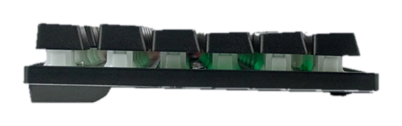Teclado gamer TEROS TE-4072G, RGB, USB, negro
