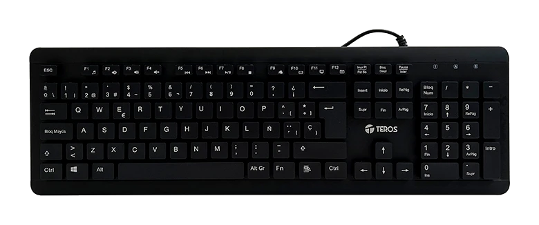 Teclado Lavable Teros Te-4065n, Ipx7, Usb, Negro — vista 2