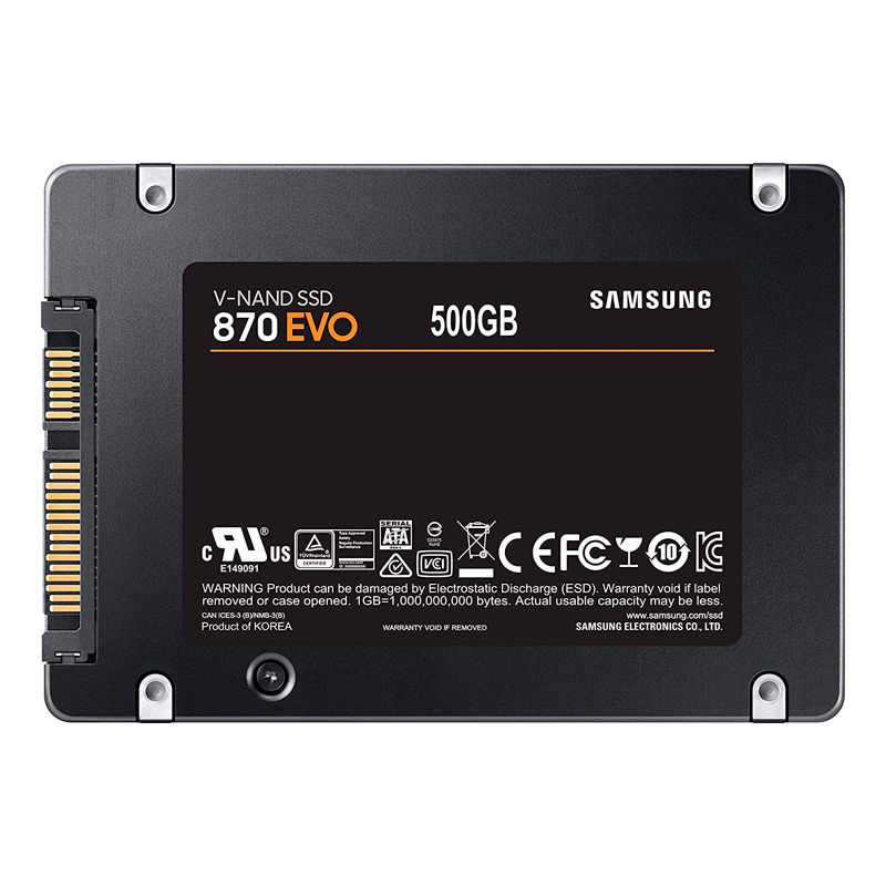 Unidad en estado solido Samsung 870 EVO 500GB, 2.5", SATA 6Gb/s