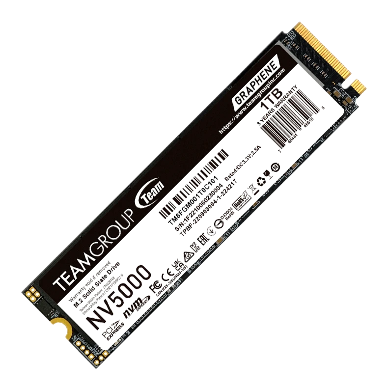 Unidad De Estado Solido Teamgroup Nv5000 M.2 Pcie 4.0 Ssd M.2 1tb, Pcie Gen4x4 Con Nvme