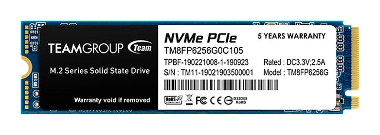 Unidad En Estado Solido Mp33 M.2 Pcie Ssd, 256gb, Dc +3.3v