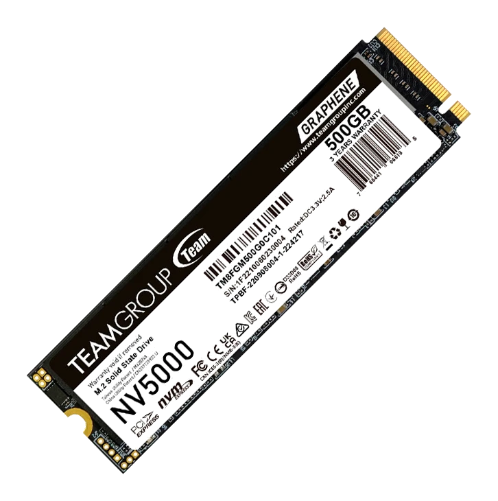 Unidad En Estado Solido Teamgroup Nv5000, 500gb M.2 Pcie Ssd, 4,500 Mb/s