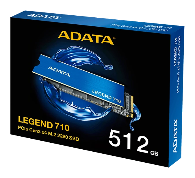 Unidad En Estado Solido (ssd) Adata Legend 710 512gb Pcie Gen 3.0 X4 M.2 2280