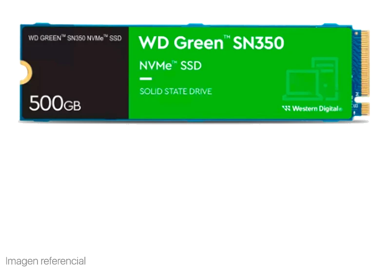 Unidad En Estado Solido Western Digital Green Sn350 Nvme, 500gb M.2 2280