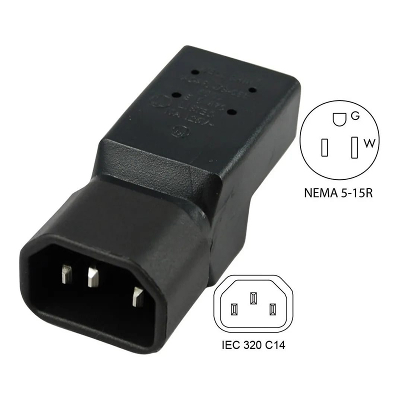 ADAP. DE C13 A NEMA 5-15P