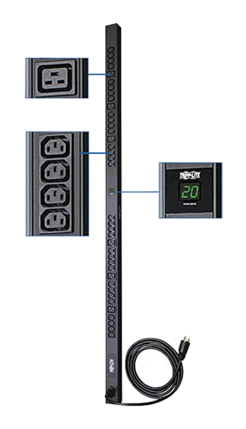 Unidad De Distribución De Energía Tripp-lite Pdumv20hv, Monofásico Con Medidor Digital.