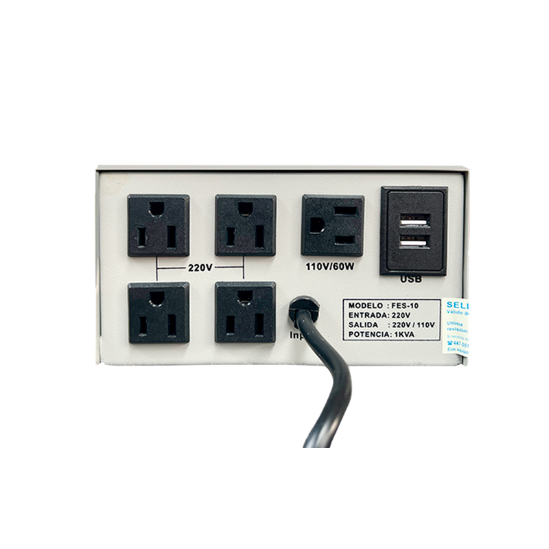 Estabilizador De Voltaje Elise - Fase Fes-10, Estado Sólido, Potencia: 1kva = 1000va — vista 2