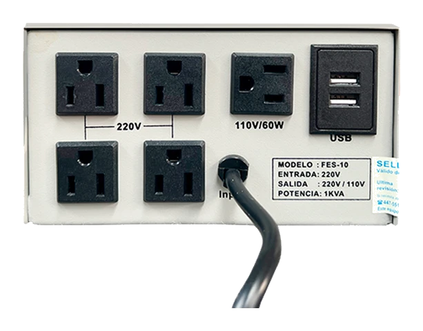 Estabilizador De Voltaje Elise - Fase Fes-10, Estado Sólido, Potencia: 1kva = 1000va — vista 2