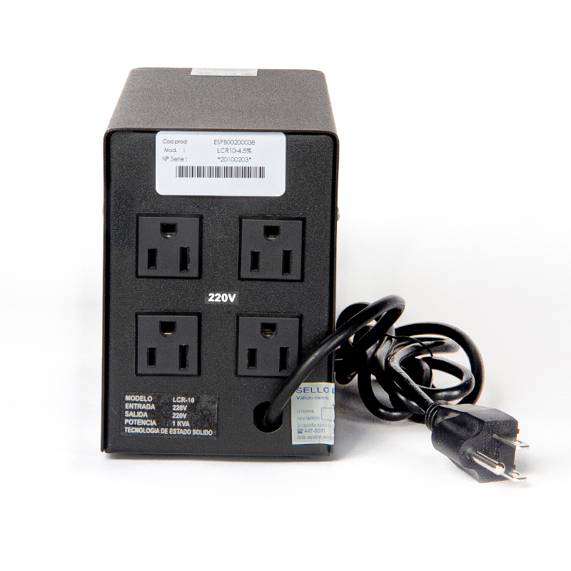 Estabilizador Monofasico Elise Ieda Poder Safe, Lcr15-4.5% Solido, 1.5kva, 220vac, 4 Tomas — vista 2