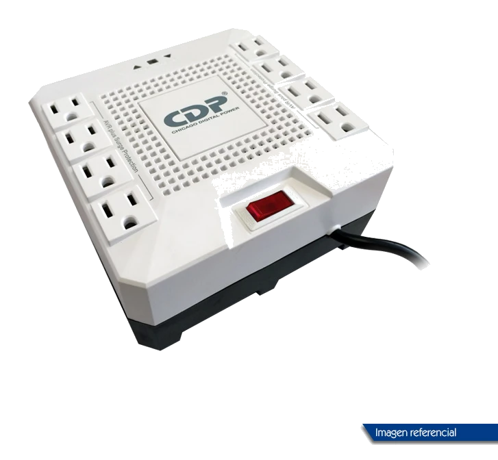Regulador De Voltaje Cdp Rc-avr Pro 1808i, 1800va, 1000w, 220v, 8 Tomacorrientes.