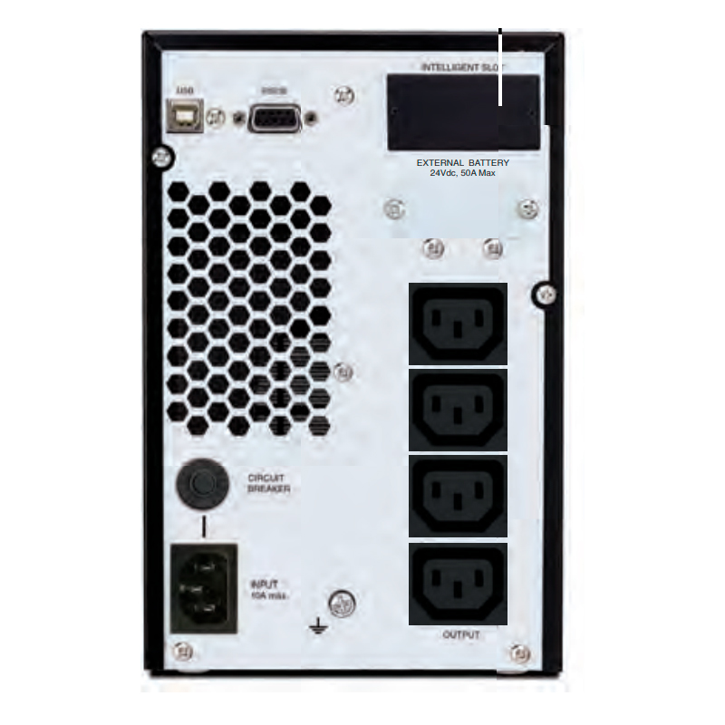 Ups Cdp Upo11-1i Online 1000va / 900w, 230v, Usb, Rs232, 3-salidas Iec-c13/14. — vista 2
