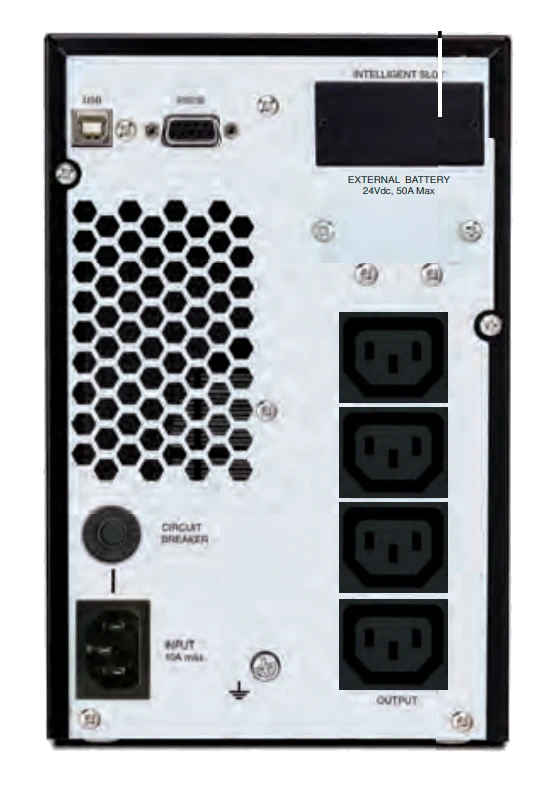 Ups Cdp Upo11-1i Online 1000va / 900w, 230v, Usb, Rs232, 3-salidas Iec-c13/14. — vista 2