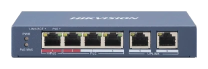 Switch 4 Puertos 10/100 Mbps Poe (1 Puerto Hi Poe) ,2 Puerto Uplink 10/100 Mbps